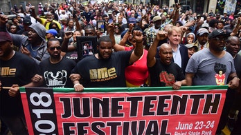 Juneteenth event banner featuring White couple in South Carolina sparks outrage: 'I was appalled'