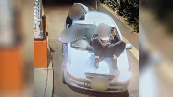 Teen drives to McDonald's drive-thru with his friends riding outside of the car