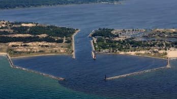'Floating island' in Michigan lake created by erosion, high water