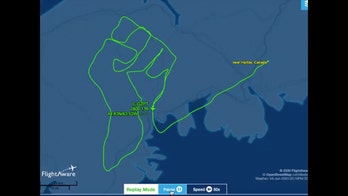 Pilot honors George Floyd with flight path drawing of raised fist