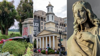 Christian figures, symbols targeted amid ongoing protests