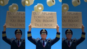 Airline captain asks people to 'buy airline tickets' like they 'bought toilet paper'