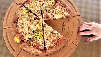 Company creates 'next generation' pizza-serving plate with 'touchless border' to address coronavirus concerns