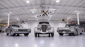 Rare stainless steel Ford and Lincoln cars being shined up for sale