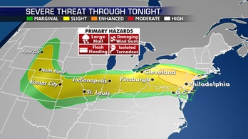 Severe weather threat for 83 million from Midwest to Northeast, 'damaging' winds possible