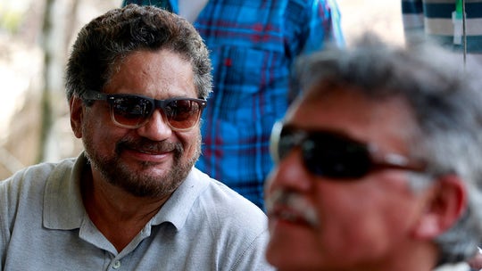 US offers $10M rewards each for arrests of 2 Colombian rebel chiefs