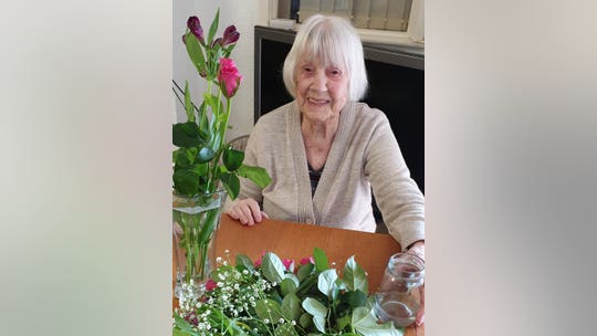 Coronavirus survivor, 104, jokes that champagne is her secret to longevity