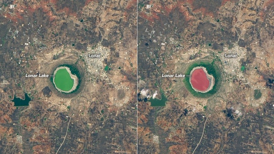 India crater lake that's up to 50,000 years old just mysteriously turned pink