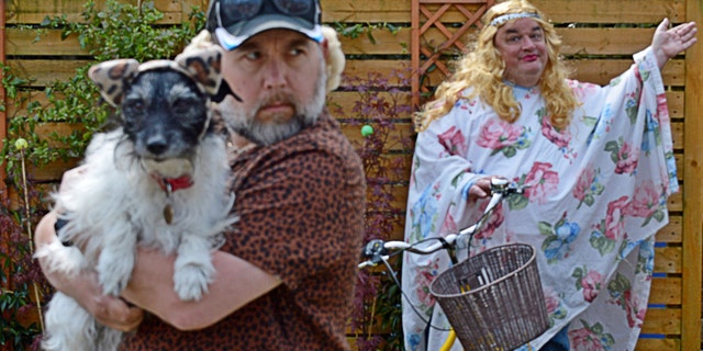 Jamie Honeybourne and husband Alan Gibbon said they kicked things off with a "Tiger King" photoshoot before decided to turn the idea into a daily thing.