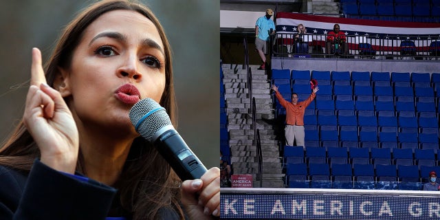 U.S. Rep. Alexandria Ocasio-Cortez, D-N.Y., claims she knows why many seats were empty at President Trump's rally in Tulsa, Okla., on Saturday night.