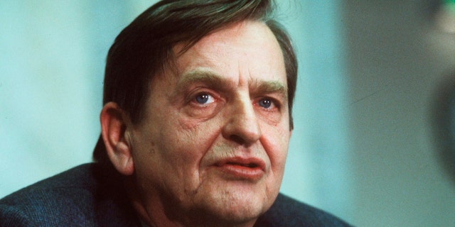 Dec. 12, 1983 file photo of Swedish Prime minister Olof Palme. (Anders Holmstrom/TT via AP)