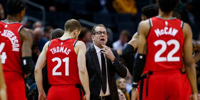 The Raptors have an NBA championship to defend, a very long stay at the Disney complex awaiting them, and plenty of unanswered questions on how the restart of the season will work. As the NBA’s lone Canadian team, there’s an added complexity: The U.S. border. Nurse said Tuesday, June 9, 2020, that his team is still working through various scenarios for having workouts before heading to Disney World near Orlando, Florida along with 21 other teams next month for the restart of the season. (AP Photo/Nell Redmond, File)