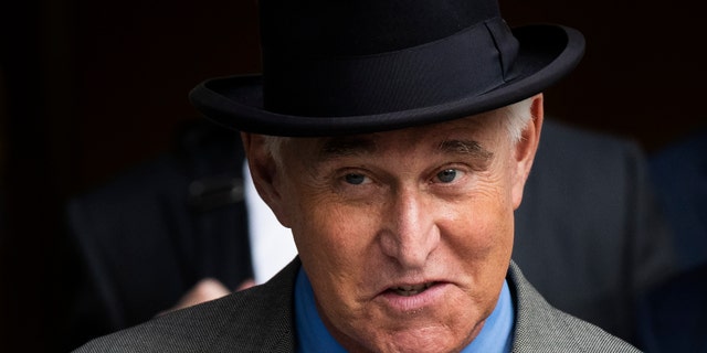 Roger Stone leaves federal court in Washington on Nov. 12, 2019. (Associated Press)