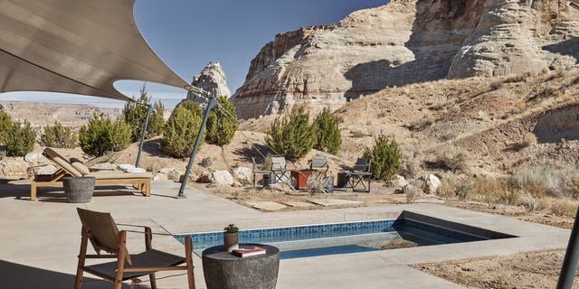Hot-air ballooning and horseback riding are just a few of the activities offered for guests who book packages at the Amangiri resort in Canyon Point, Utah. Prices starting at $6,880 per night.