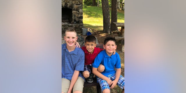 The Batura boys: Riley, 14; Alex, 8; and Will, 9.