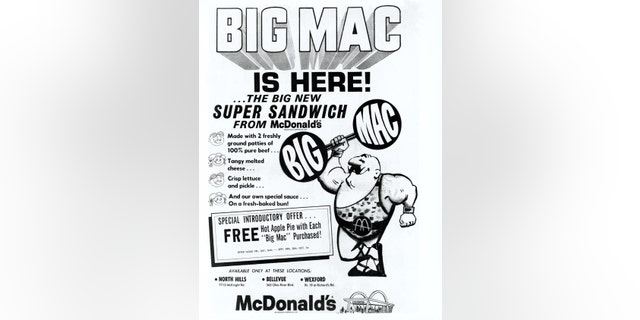 An early ad for the McDonald's Big Mac touted it as a "big new super sandwich."<br>
