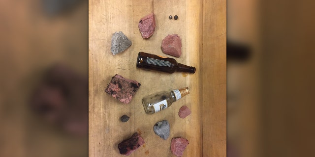 George Floyd unrest: Portland police share photos of items protesters have thrown at them George Floyd unrest: Portland police share photos of items protesters have thrown at them