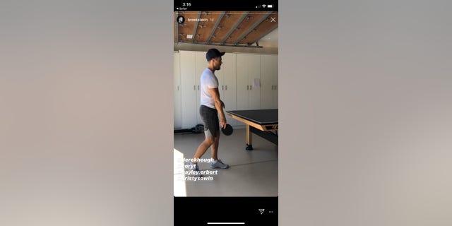 Derek Hough, brother to Julianne Hough, made an appearance on Brooks Laich's Instagram Story on Wednesday after Laich and Julianne announced their split.