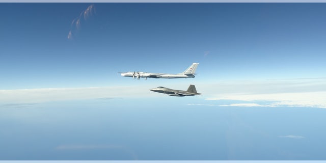 NORAD F-22 Raptors, supported by KC-135 Stratotankers and an E-3 Airborne Warning and Control System, successfully completed two intercepts of Russian bomber aircraft formations entering the Alaskan Air Defense Identification Zone last night.