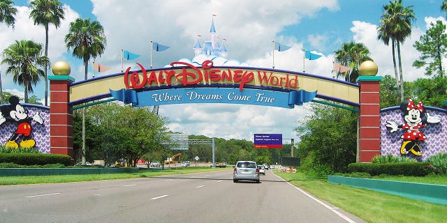 An entrance of Walt Disney World Resort in Lake Buena Vista, Florida on August 19, 2015 (iStock)