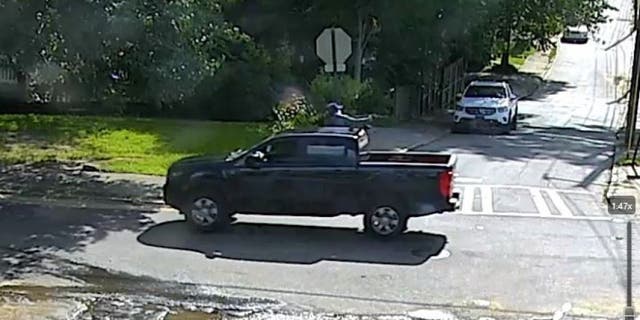 Police are searching for a dark-colored pickup truck believed to be involved in the shooting.