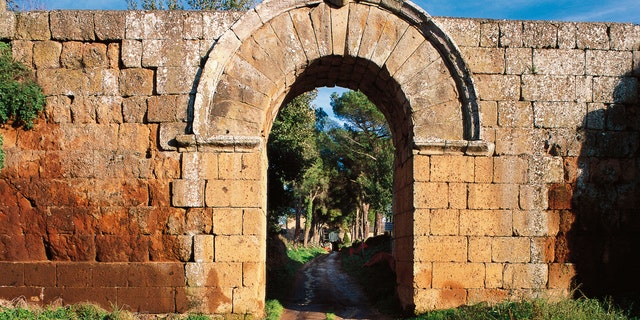 Jupiter's gate in the walls of Falerii Novi, Lazio, Italy - file photo.