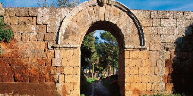 Jupiter's gate in the walls of Falerii Novi, Lazio, Italy - file photo.