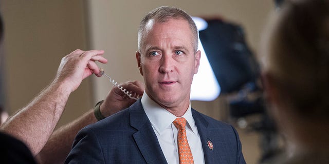 Rep. Sean Patrick Maloney, D-N.Y., prepares for an interview during the last House votes of the week in the Capitol on Friday, September 27, 2019. (Photo By Tom Williams/CQ-Roll Call, Inc via Getty Images)
