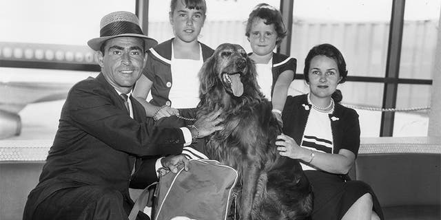 Rod Serling and his family, circa 1962.