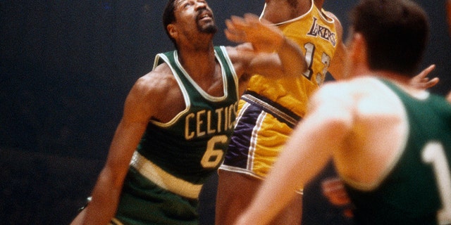 Bill Russell, the Boston Celtics all-time great, comes in at No. 10. (Photo by Focus on Sport/Getty Images)
