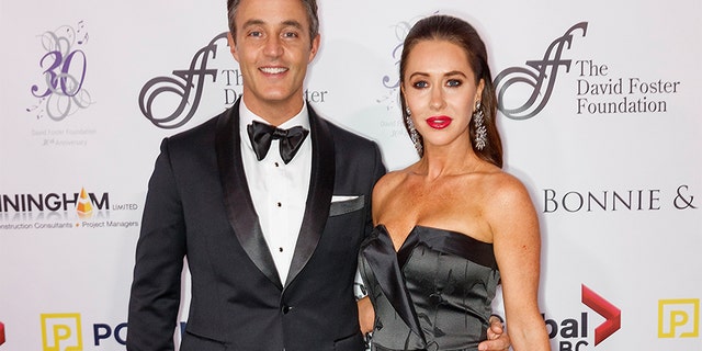 Ben Mulroney and Jessica Mulroney arrive for the David Foster Foundation Gala at Rogers Arena on Oct. 21, 2017, in Vancouver, Canada.