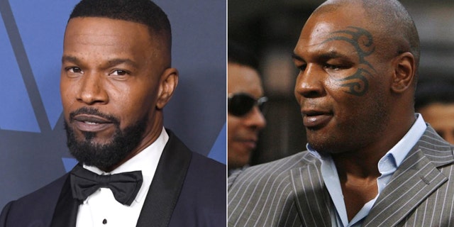 Jamie Foxx, left, is set to star as Mike Tyson in a limited television series, 'Tyson.'