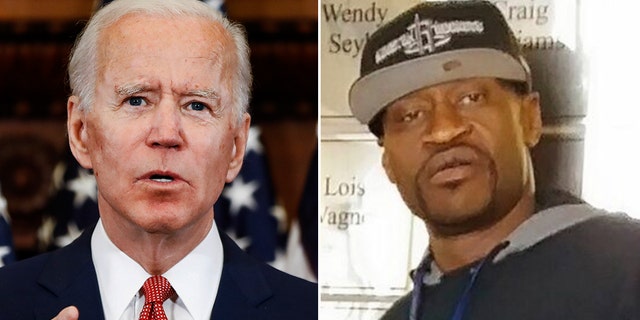 Presumptive Democratic presidential nominee Joe Biden sent an email to supporters Tuesday that highlighted George Floyd's "I can't breathe" comments made shortly before his death and included a fundraising link. (AP)
