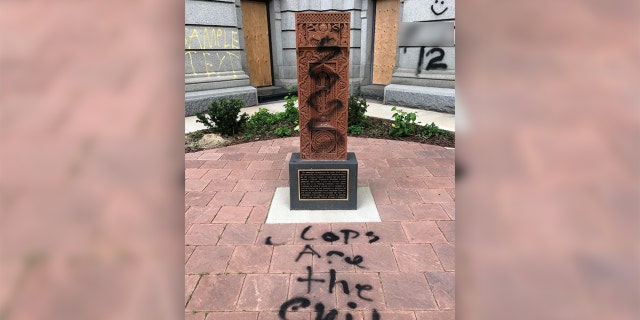 54th Massachusetts Regiment Monument Defaced