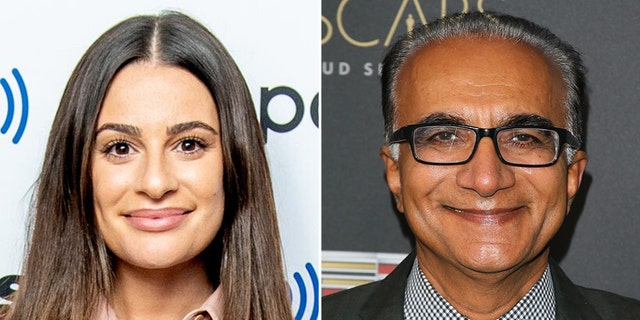 'Glee' stars Lea Michele and Iqbal Theba.