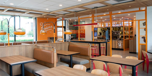 The interior of the Louisiana store showcases an airy new design, according to the chain.