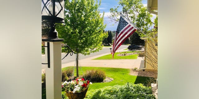 Old Glory flies from home of Paul Batura in Colorado Springs.
