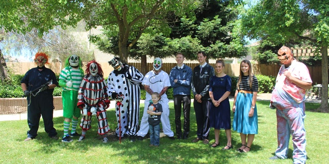 The ghoulish cast from Turlock's Ranch of Horror showed up on National Cancer Survivor Day to honor Brodie.
