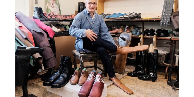 Grigore Lup, the man behind the design, has been making leather shoes for 39 years.