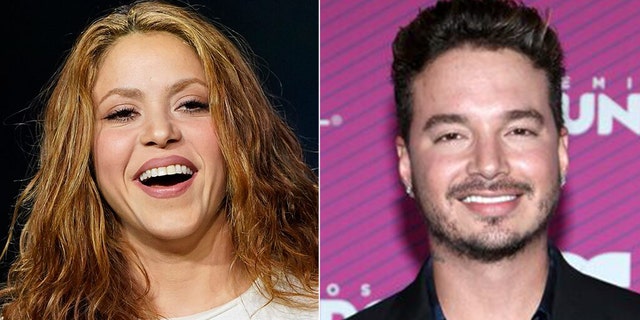 Shakira (left) and J Balvin.