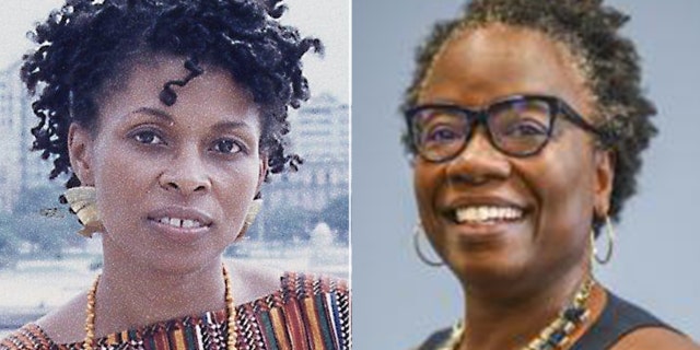 Assata Shakur, also known as Joanne Chesimard, a convicted cop killer in the FBI Most Wanted Terrorists list (left), and Mona Hicks, Stanford University's senior associate vice provost and dean of students. (Getty/Stanford University)