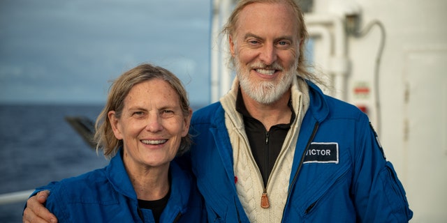 Dr. Kathy Sullivan and Victor Vescovo.