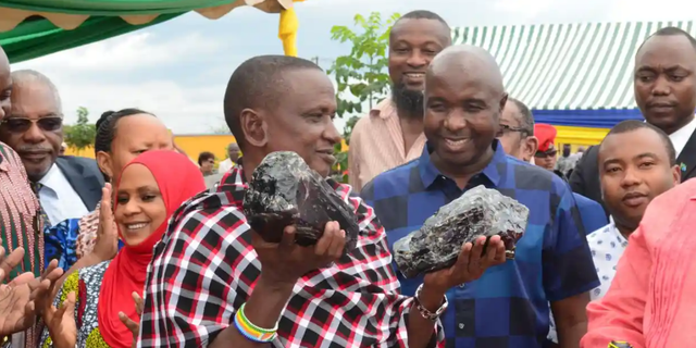 Saniniu Laizer, 52 sold two rough Tanzanite stones, said to be the largest ever found in the country.