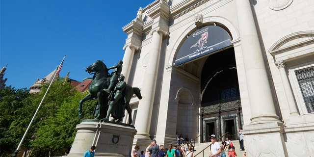 A prominent statue of Theodore Roosevelt will be removed from the entrance of The American Museum of Natural History in New York City, officials announced. (iStock, File)