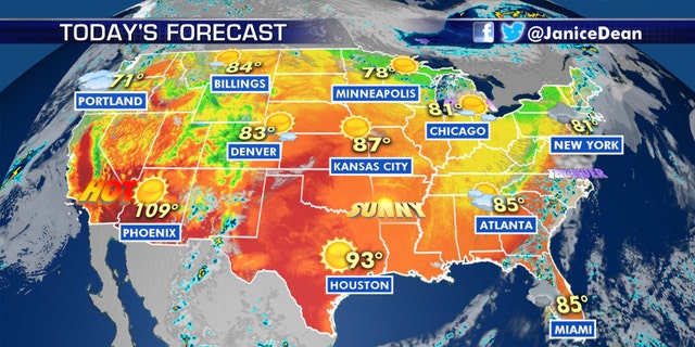 The national forecast for June 11, 2020.