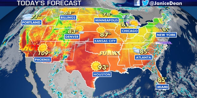 The national forecast for June 11, 2020.