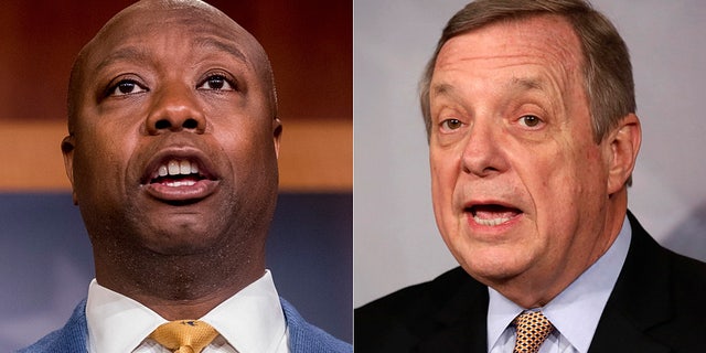 Sen. Tim Scott, R-S.C., on Wednesday fired back at Sen. Dick Durbin, D-Ill., after the Democrat appeared to dismiss the GOP Senate police reform bill that he spearheaded for its “token” approach.