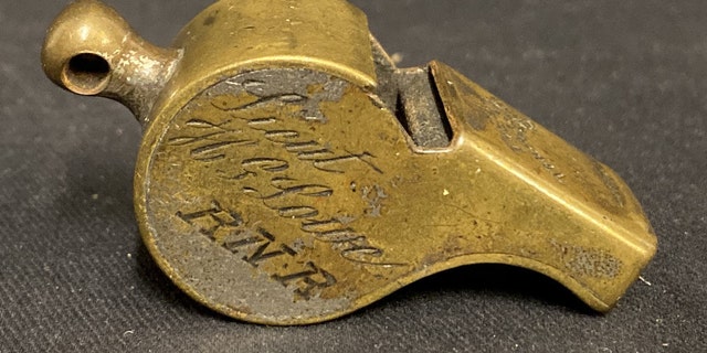 The whistle belonged to Harold Lowe, a fifth officer on the Titanic.