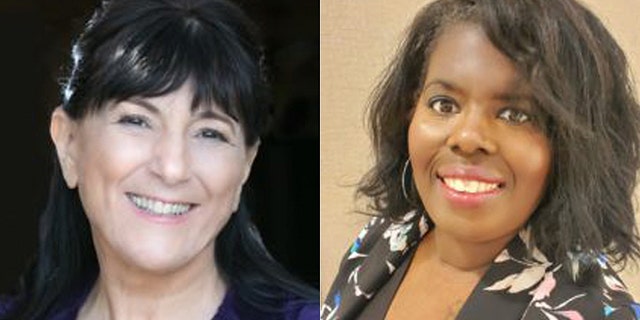 President Toni Van Pelt (left) and Vice President Christian Nunes (right) of the National Organization for Women.