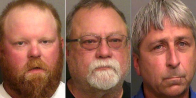 From left, Travis McMichael, Greg McMichael, and William "Roddie" Bryan Jr.